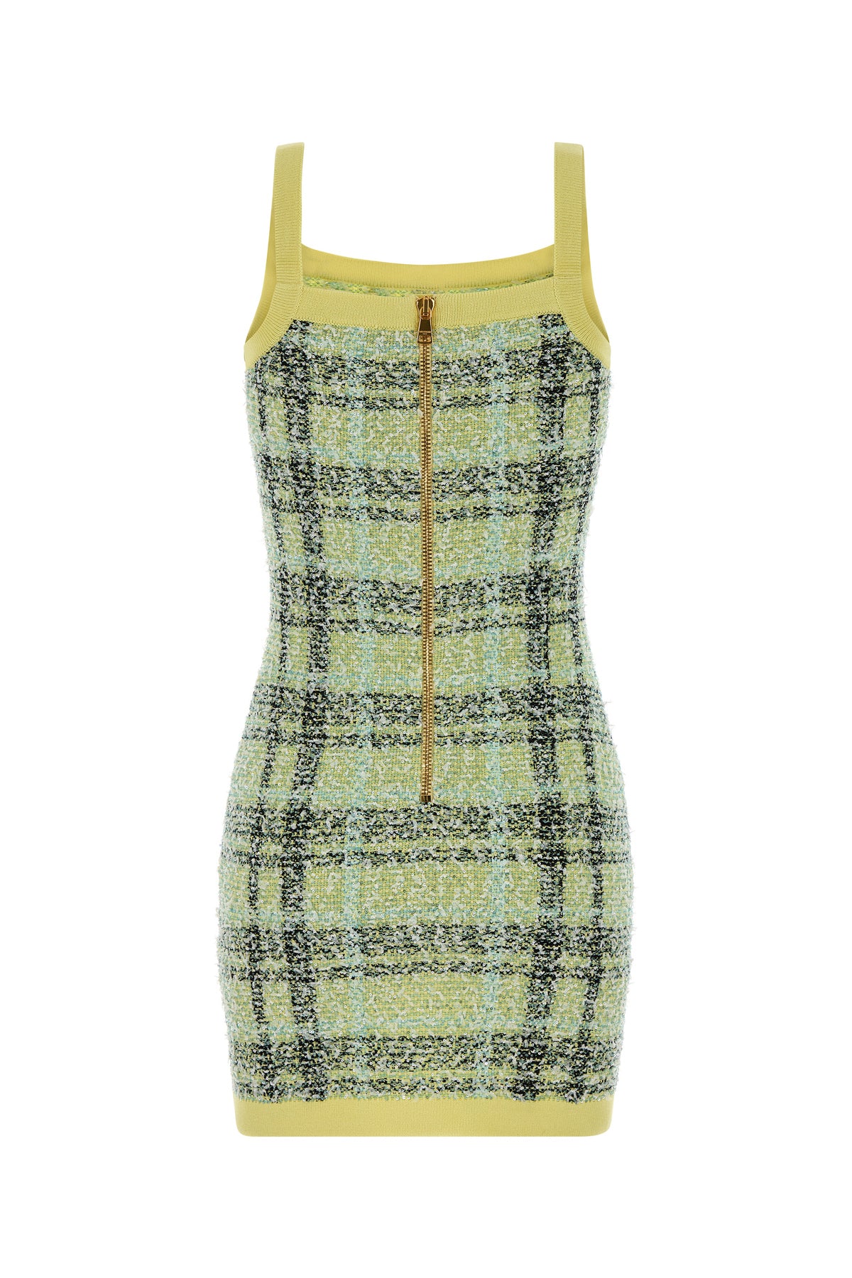 Balmain Abito in tweed ricamato, view 2