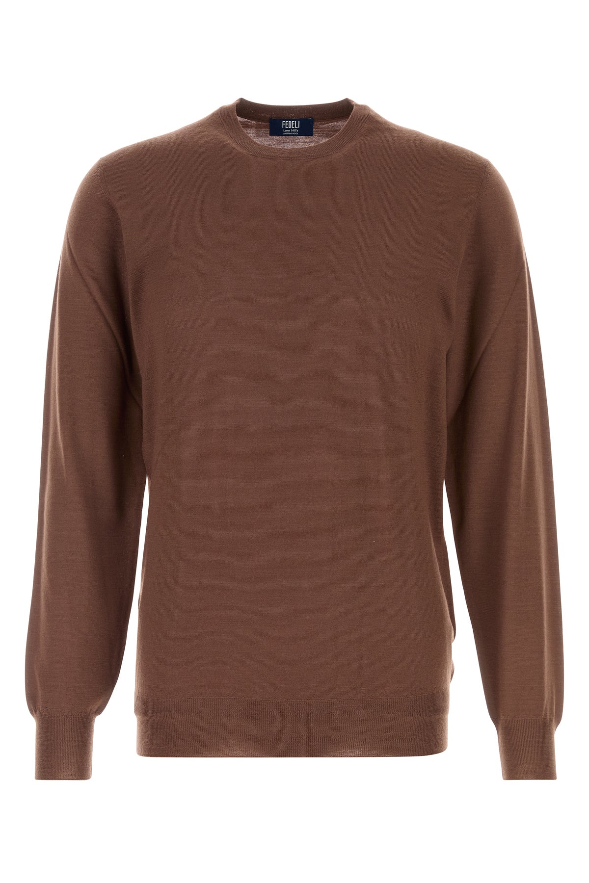 FEDELI Maglione in lana marrone