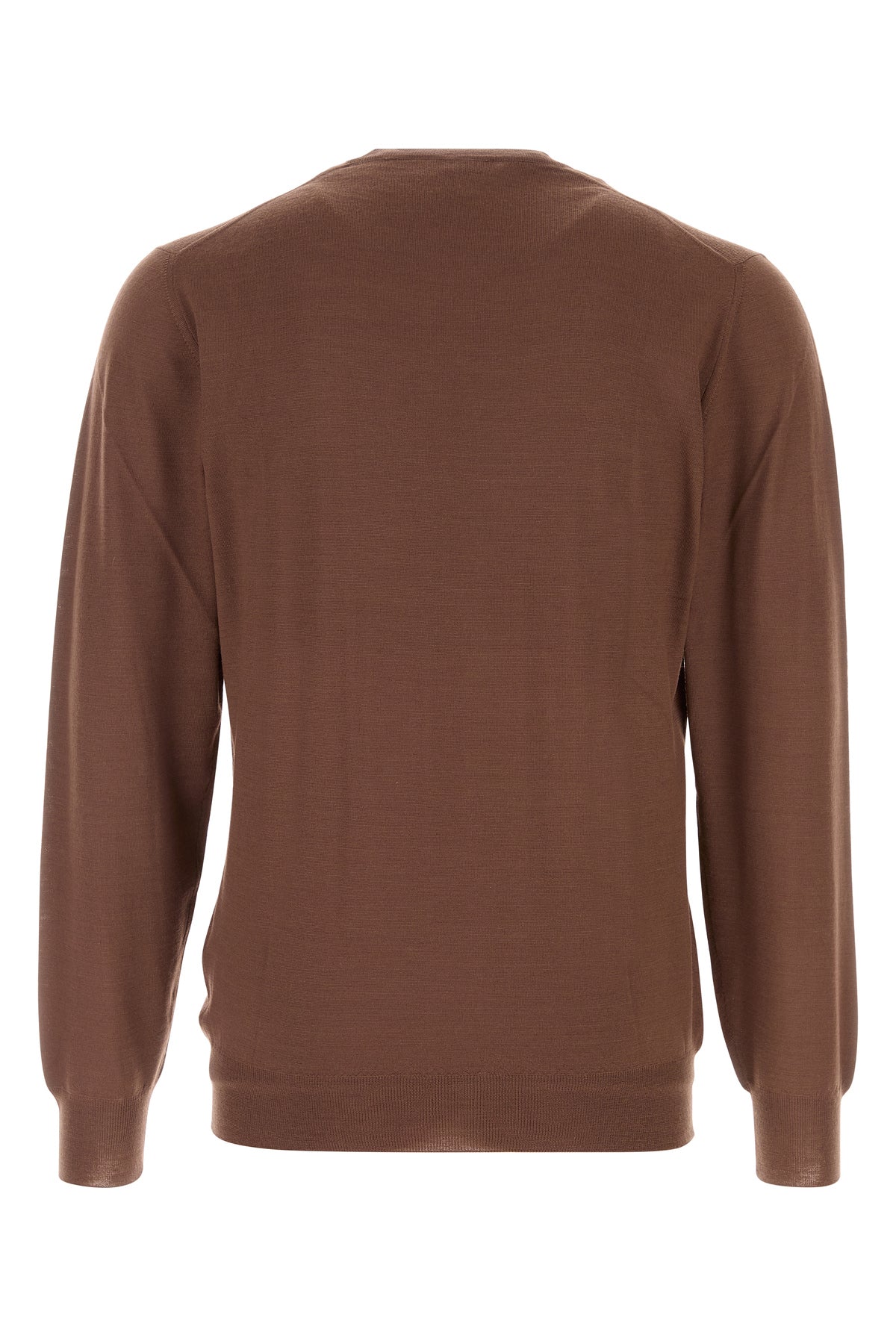 FEDELI Maglione in lana marrone, view 2