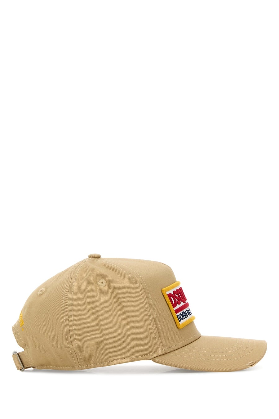 Dsquared2 Cappello da baseball in cotone beige, view 2
