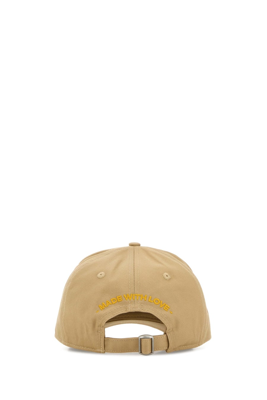 Dsquared2 Cappello da baseball in cotone beige, view 3