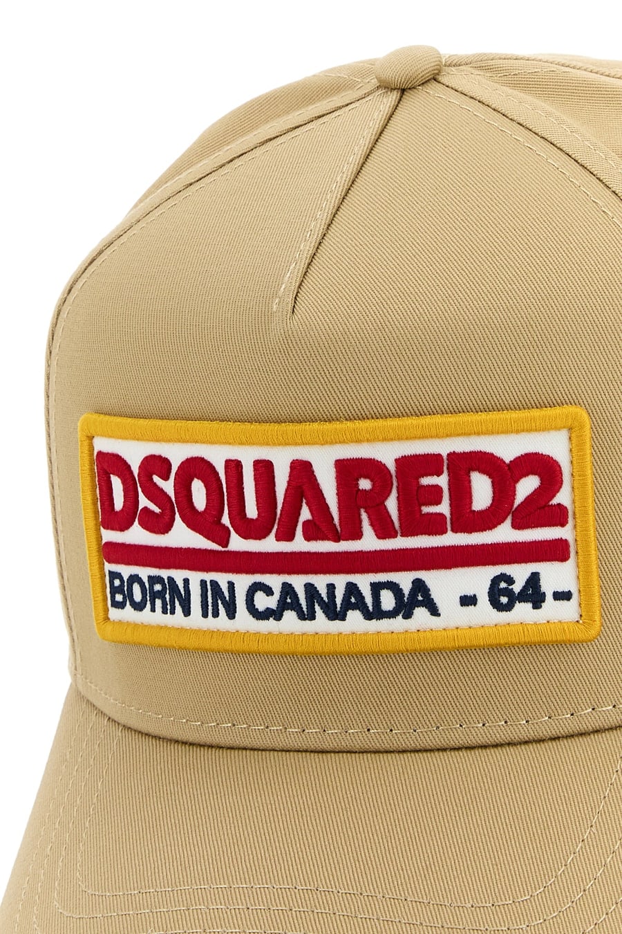 Dsquared2 Cappello da baseball in cotone beige, view 4