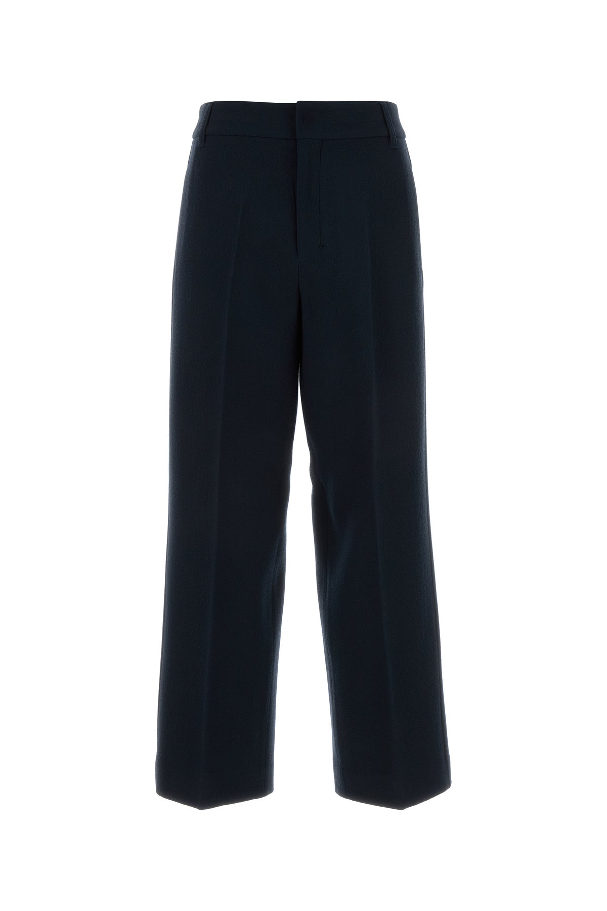 Max Mara Pantalone Estro in lana blu notte