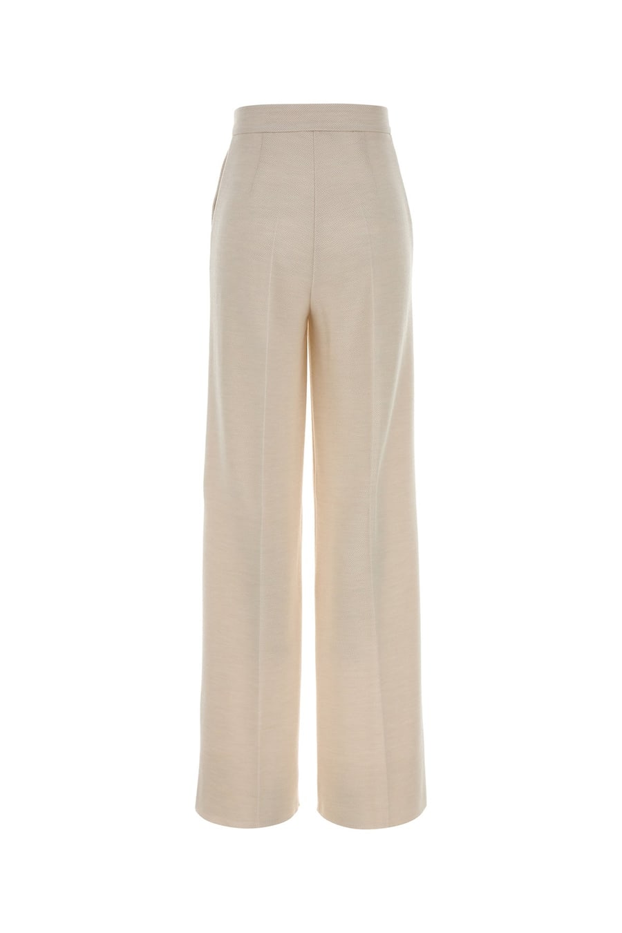 Max Mara Pantalone Attinia in lana avorio, view 2