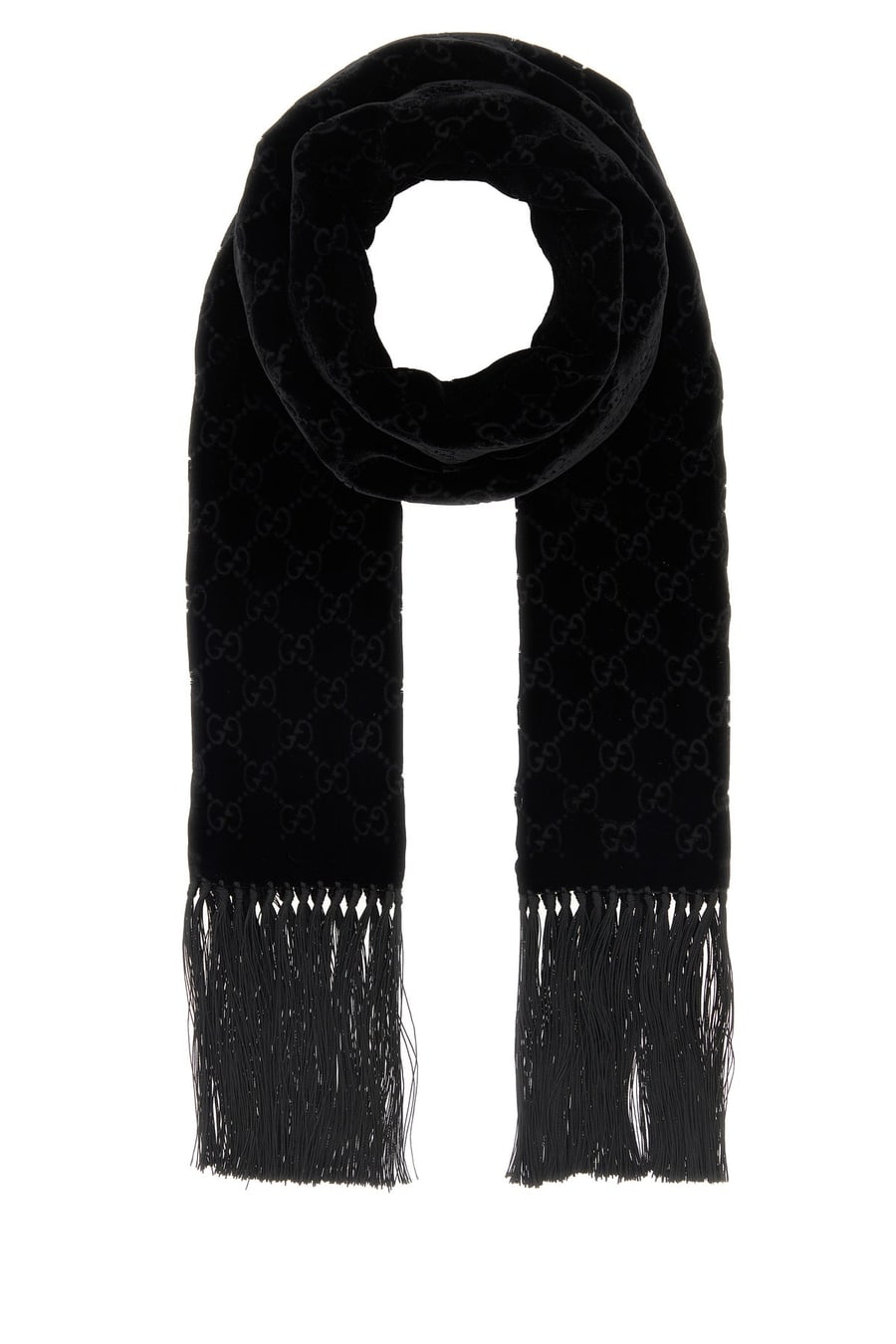 Gucci Sciarpa in velluto nero