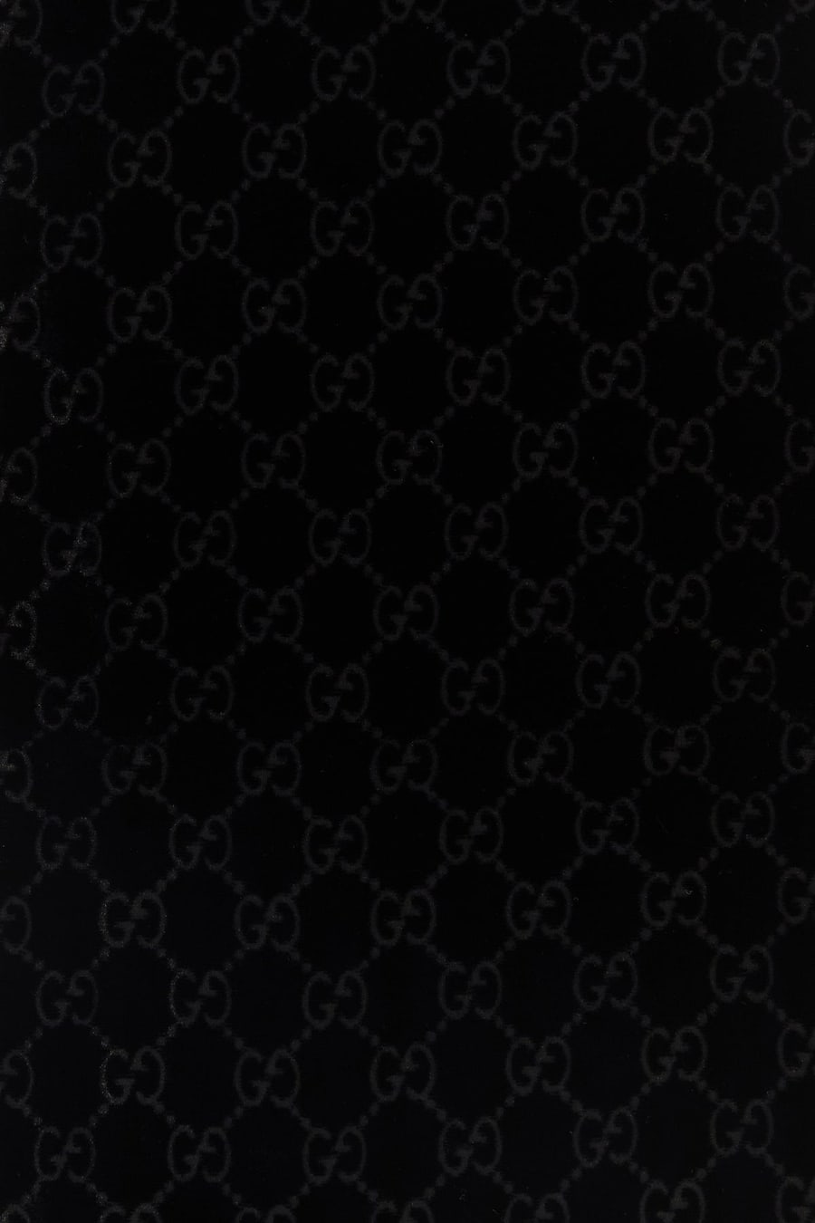 Gucci Sciarpa in velluto nero, view 3