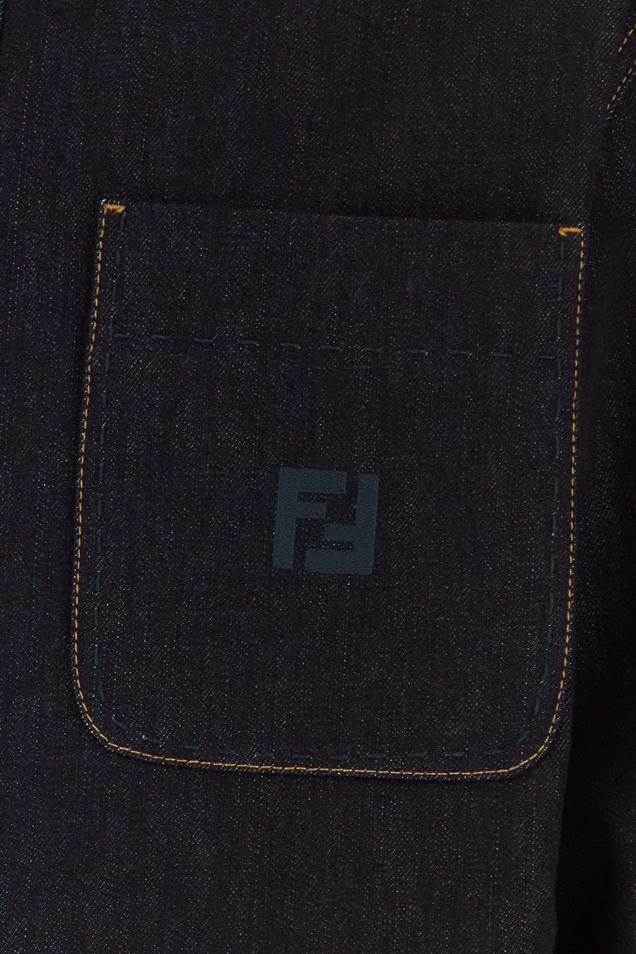 Fendi Giubbino in denim, view 3