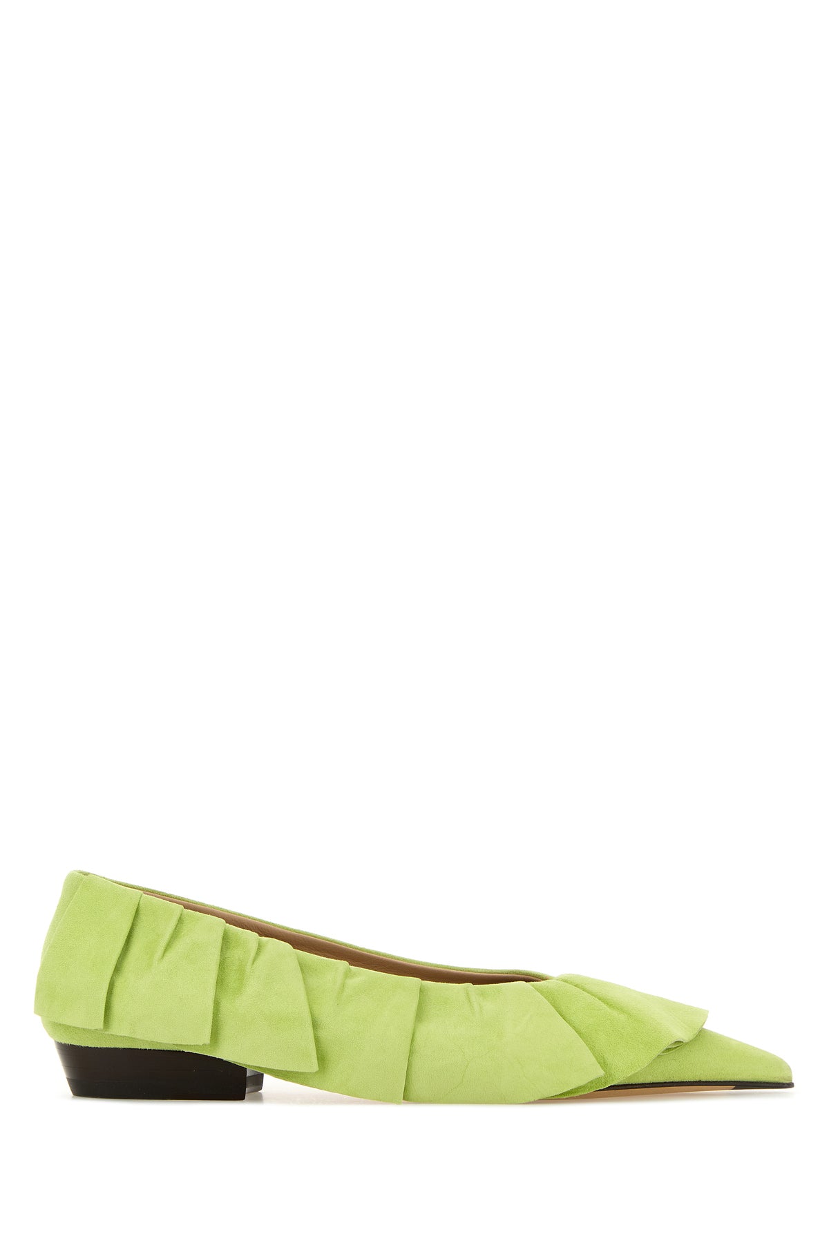 JW Anderson Ballerine in pelle scamosciata verde pastello