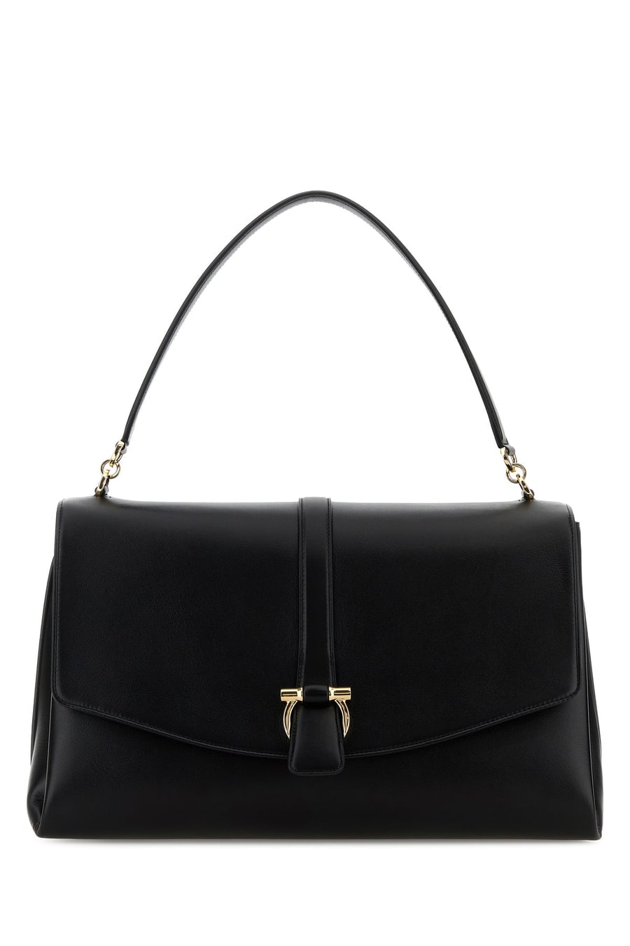 Ferragamo Borsa a spalla in pelle nera