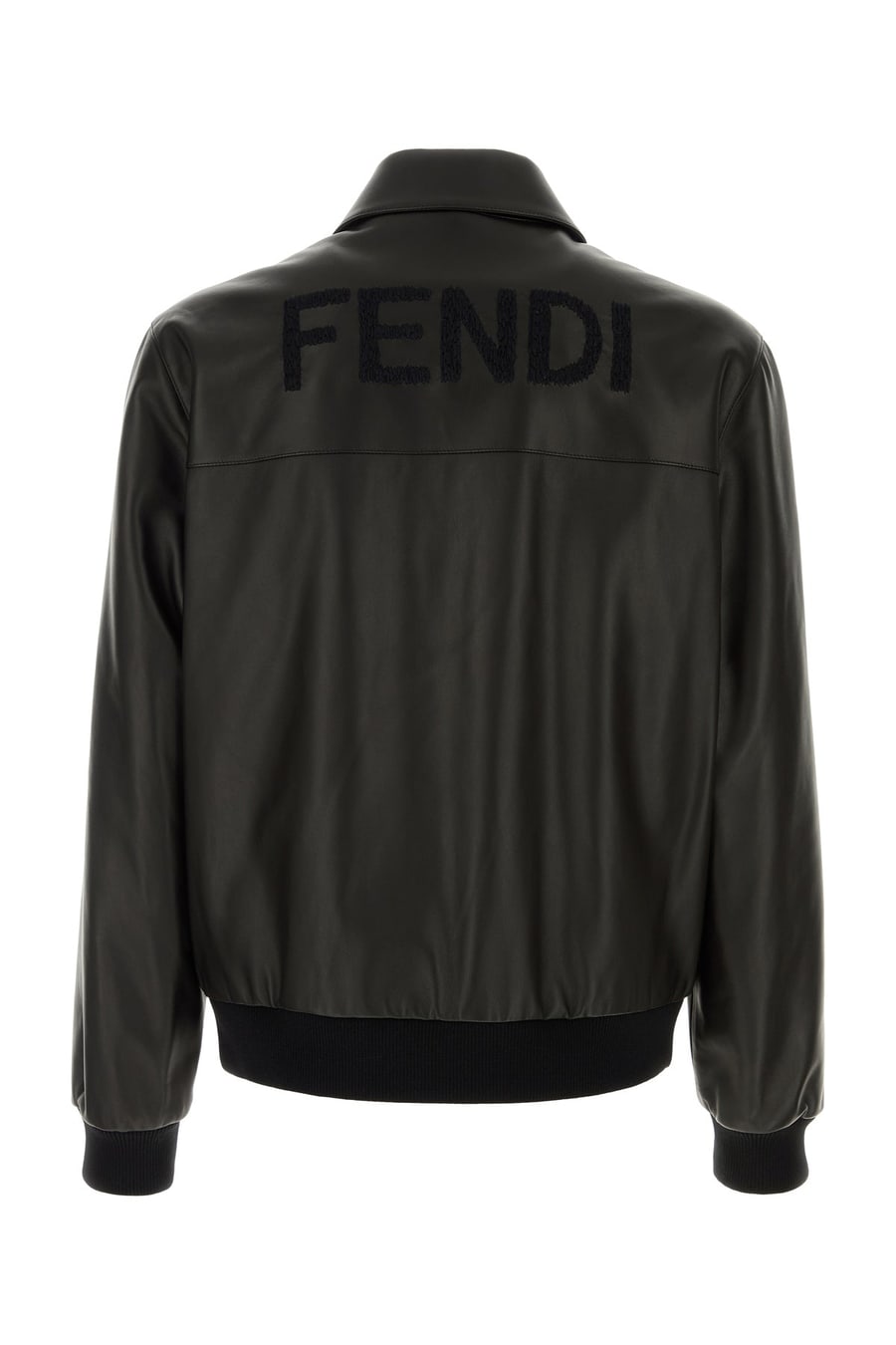 Fendi Bomber in pelle nera, view 2