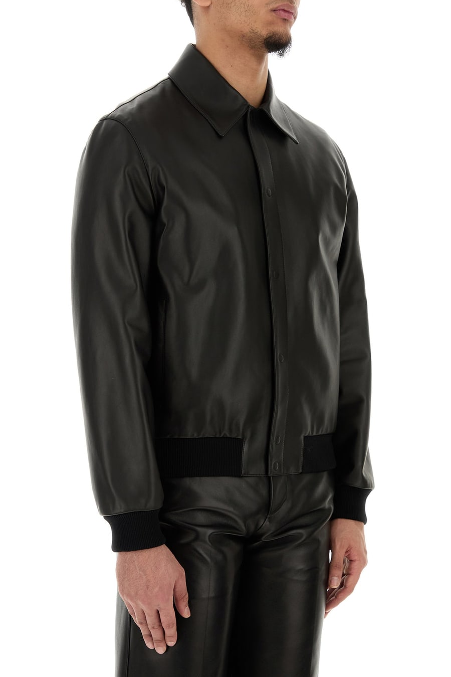 Fendi Bomber in pelle nera, view 3