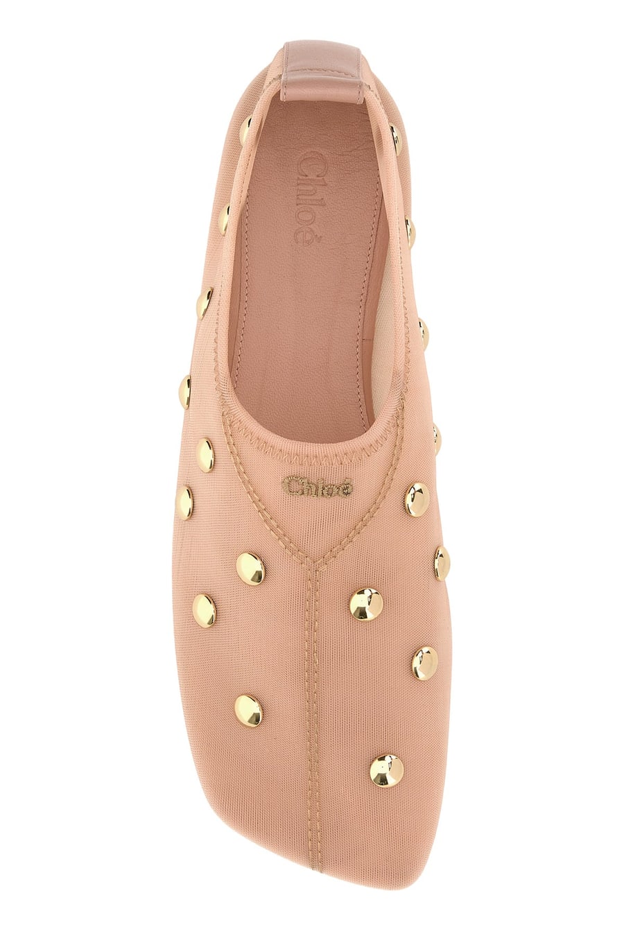 Chloé Ballerinas Rita in rete rosa, view 4