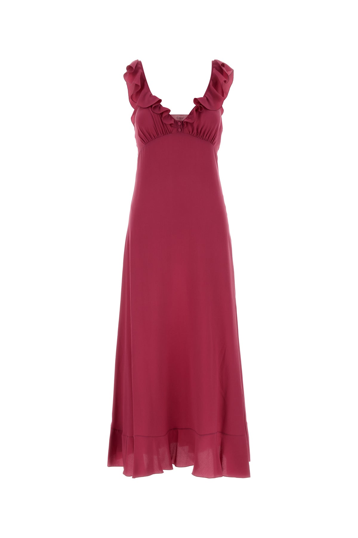 Chloé Abito in crepe porpora