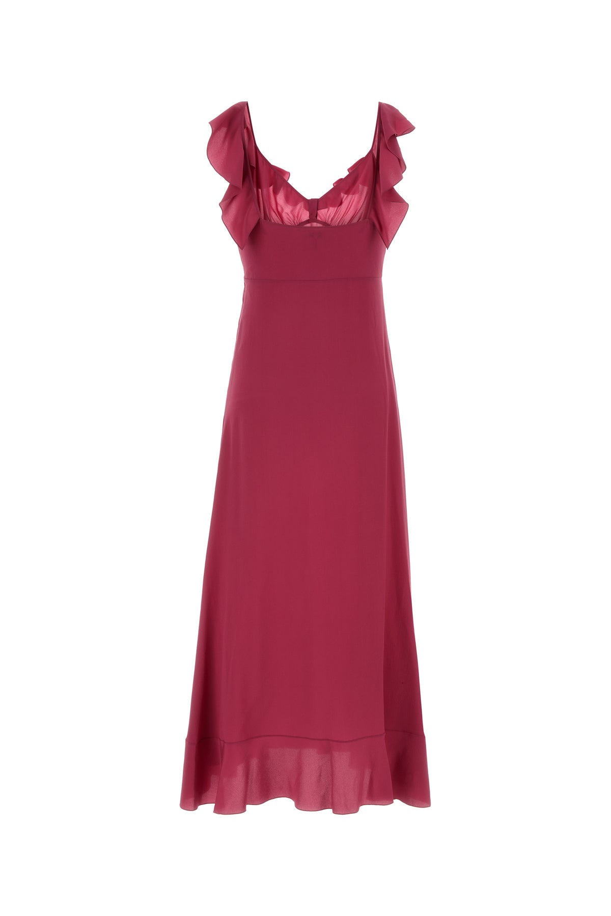Chloé Abito in crepe porpora, view 2
