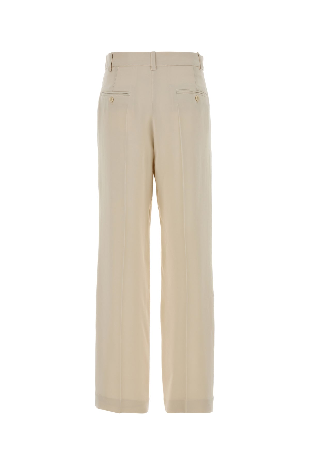 Isabel Marant Pantalone palazzo Noanda in crepe crema, view 2