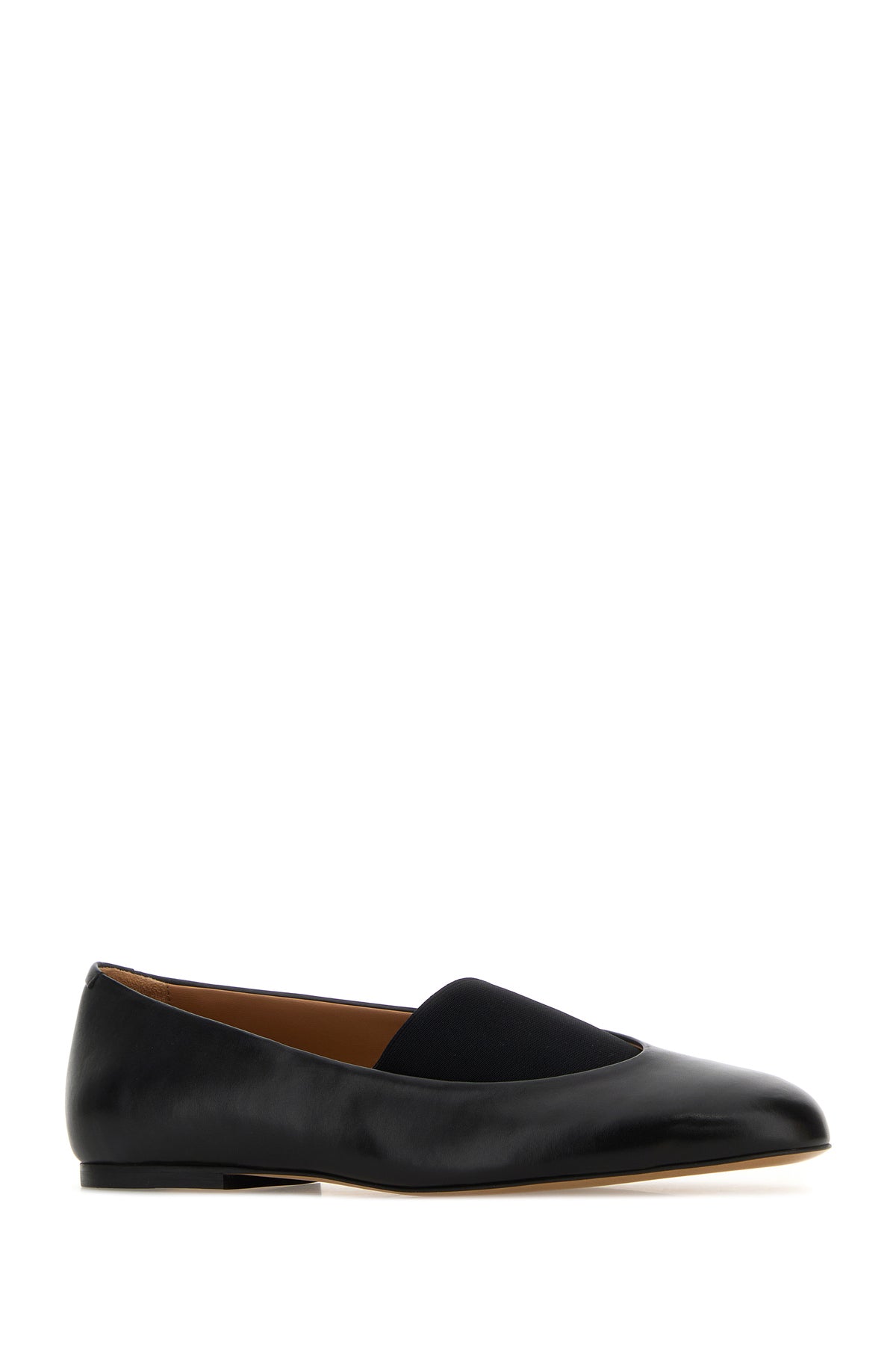 Jil Sander Ballerine Elyss in pelle nera, view 2
