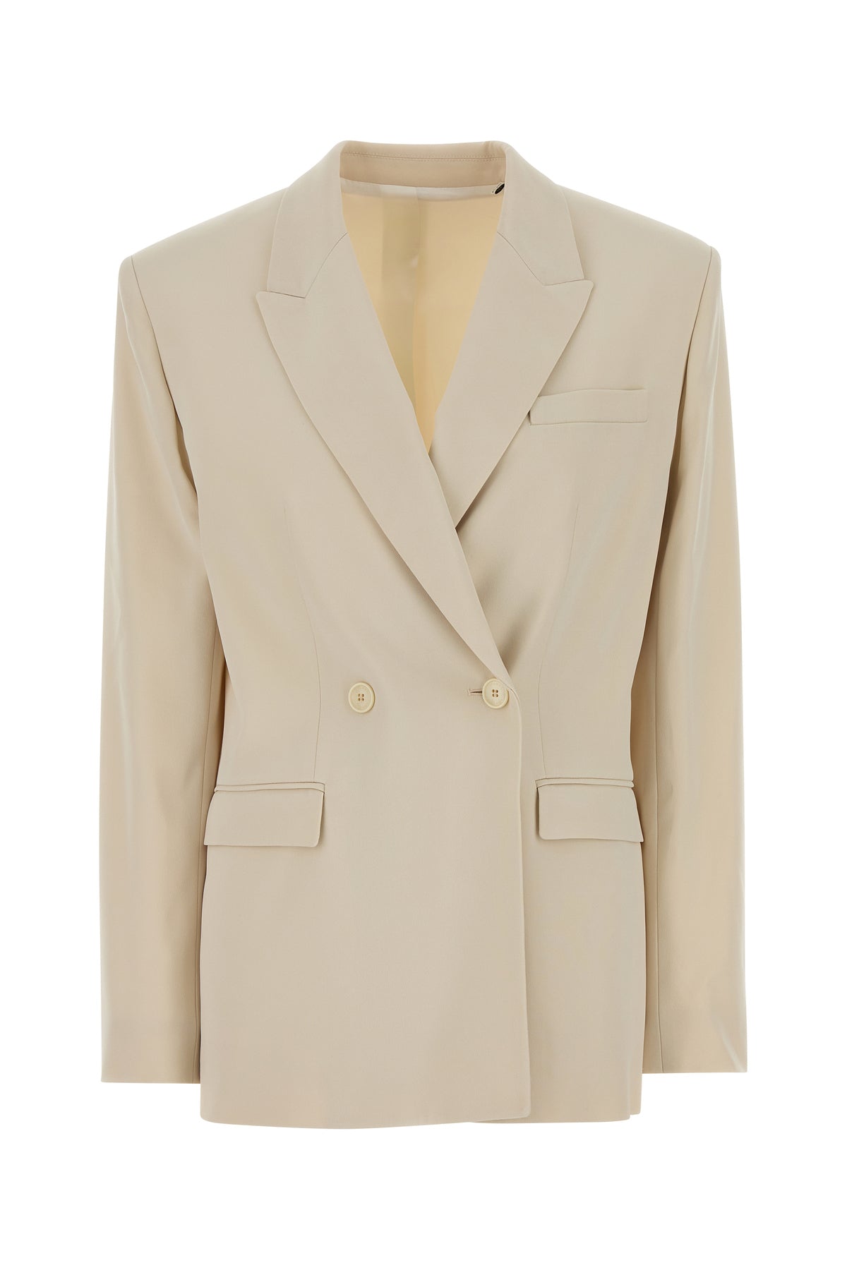 Isabel Marant Giacca Calie oversize in crepe sabbia