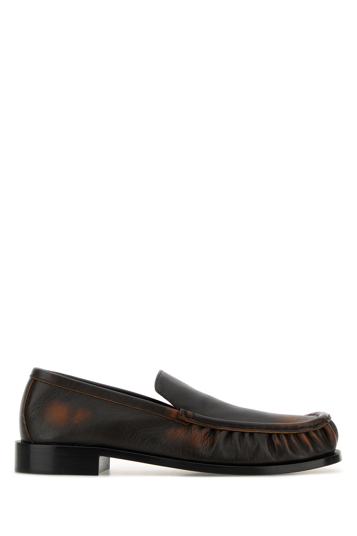Dries Van Noten Mocassini in pelle marrone
