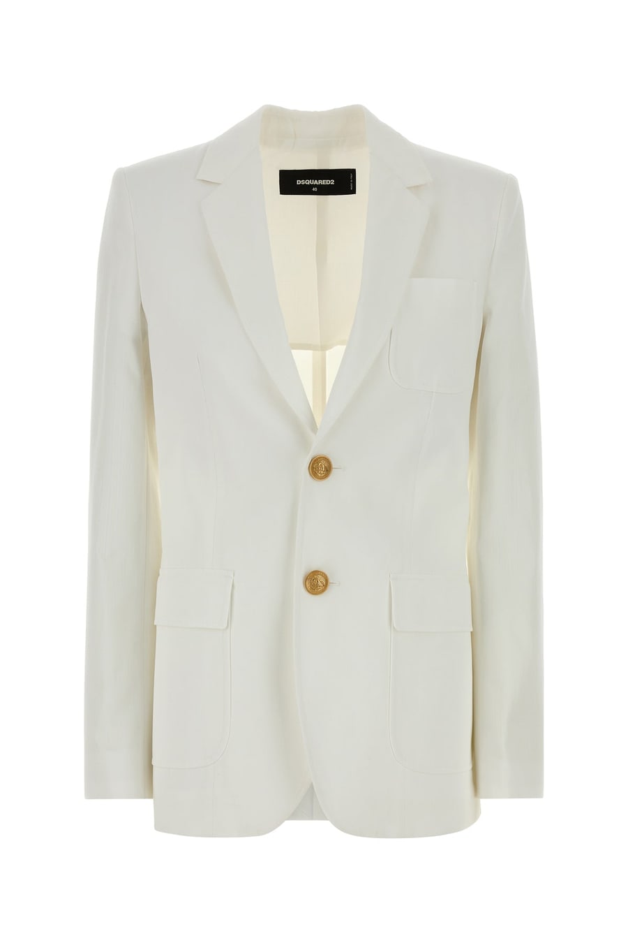 Dsquared2 Giacca in cotone bianco