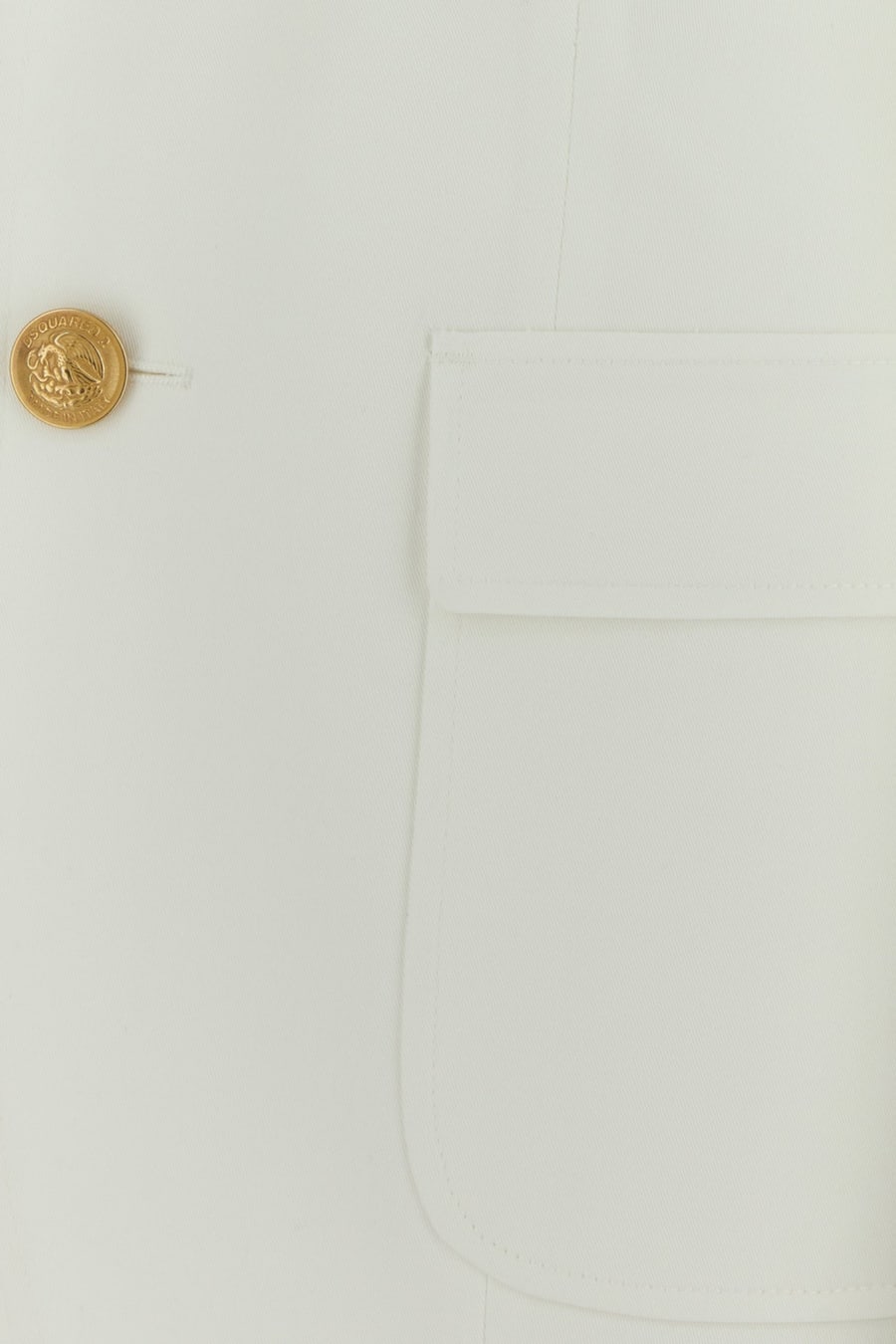Dsquared2 Giacca in cotone bianco, view 3