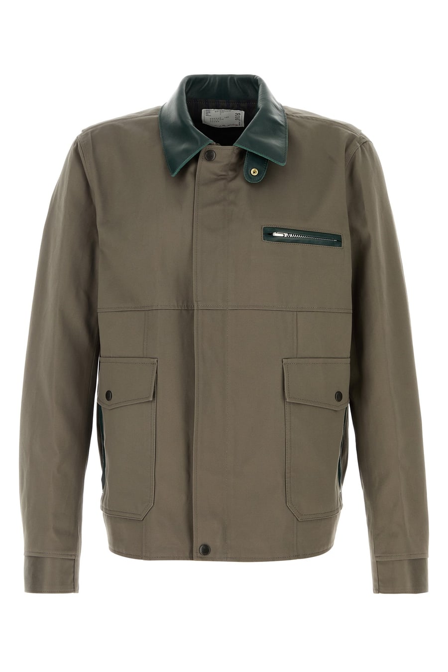SACAI Giubbino in cotone fango