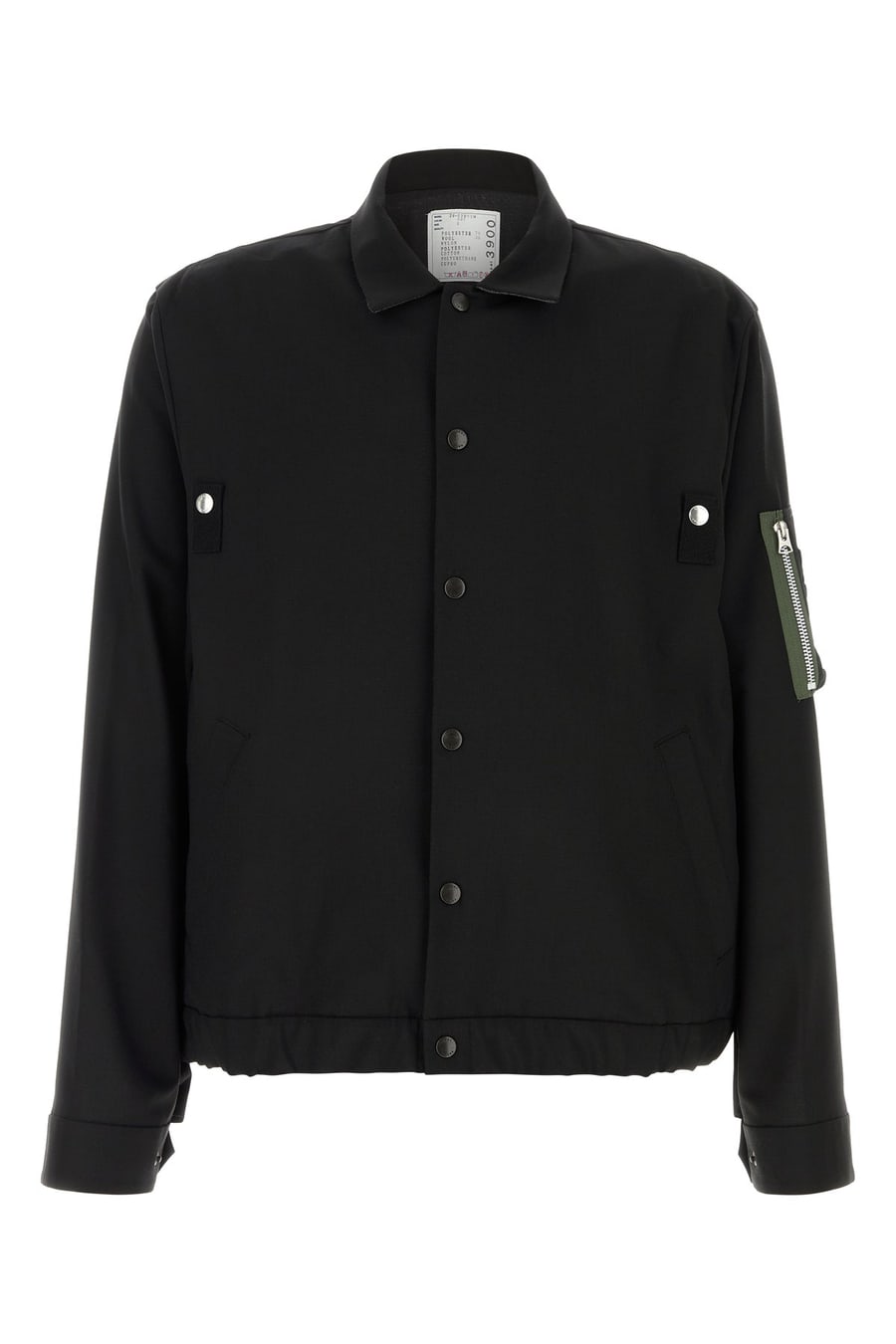 SACAI Giubbino in twill nero