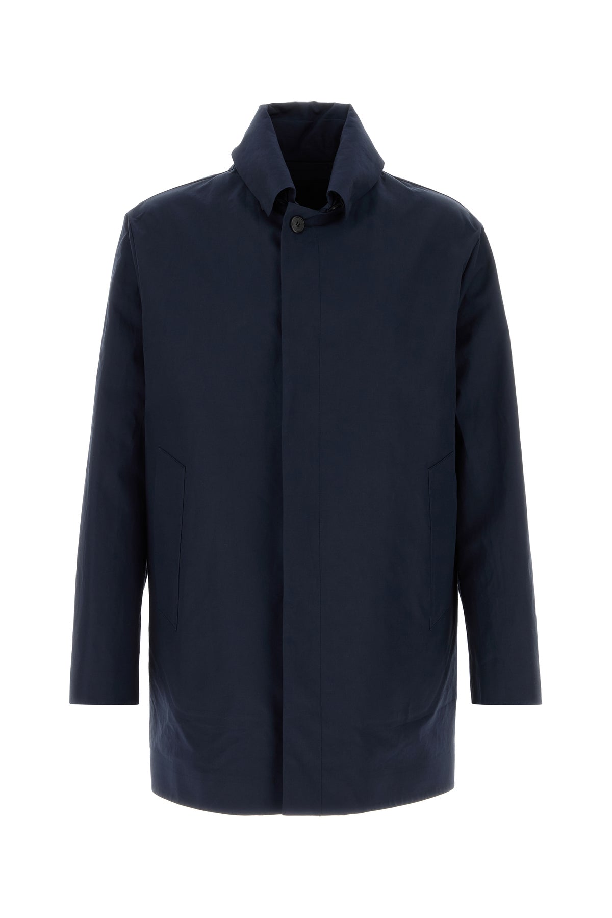 Prada Soprabito in popeline blu navy