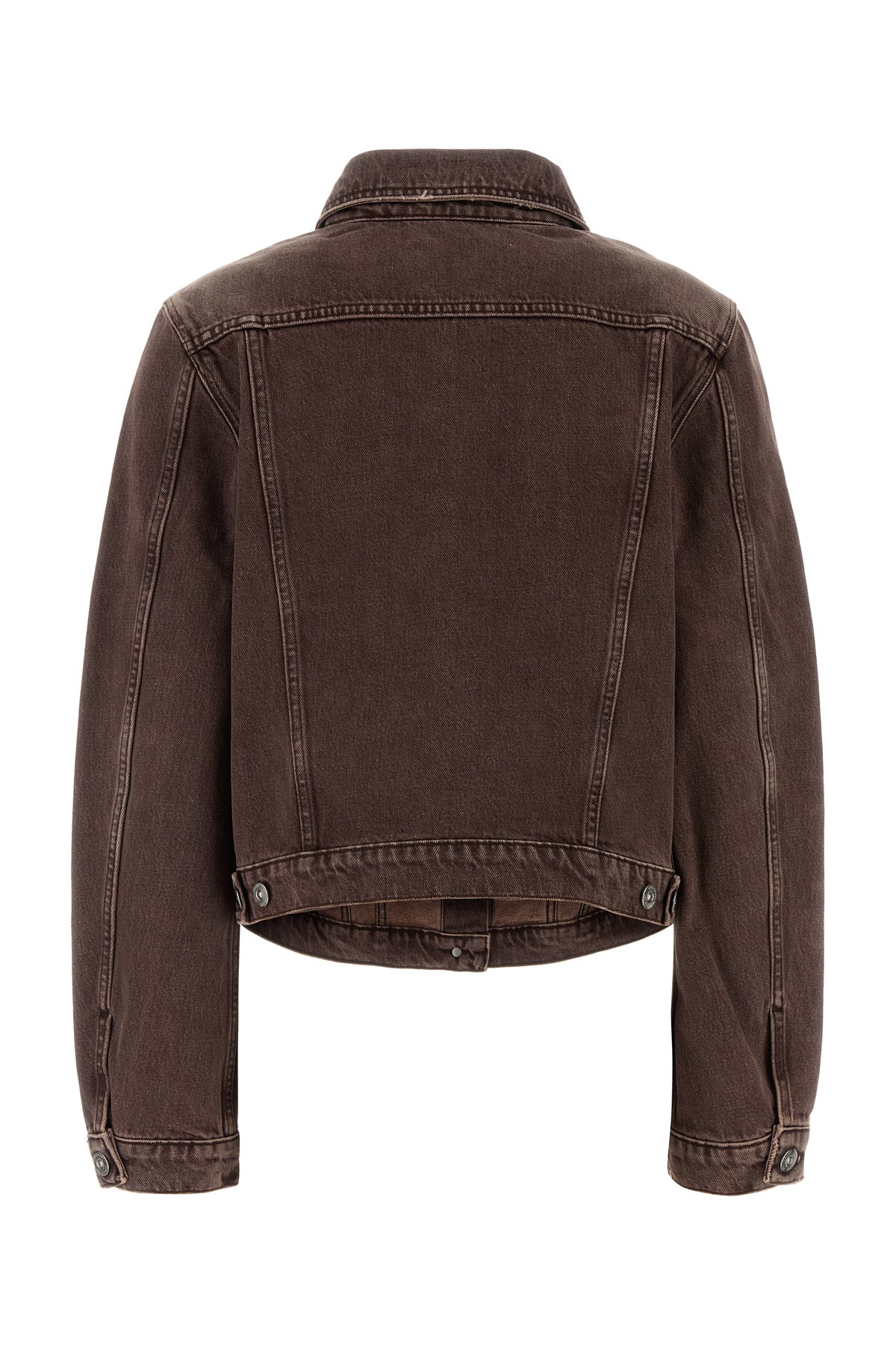 Our Legacy Giubbino in denim marrone, view 2