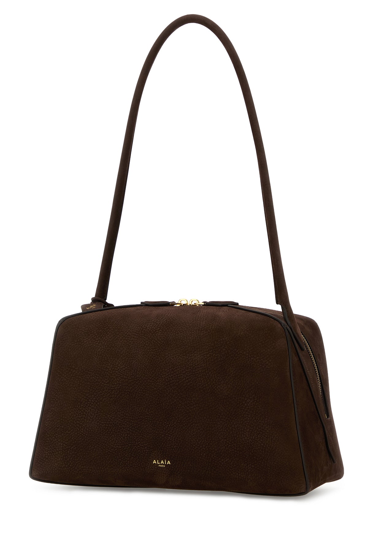 Alaïa Borsa a spalla Fonce in pelle marrone, view 2