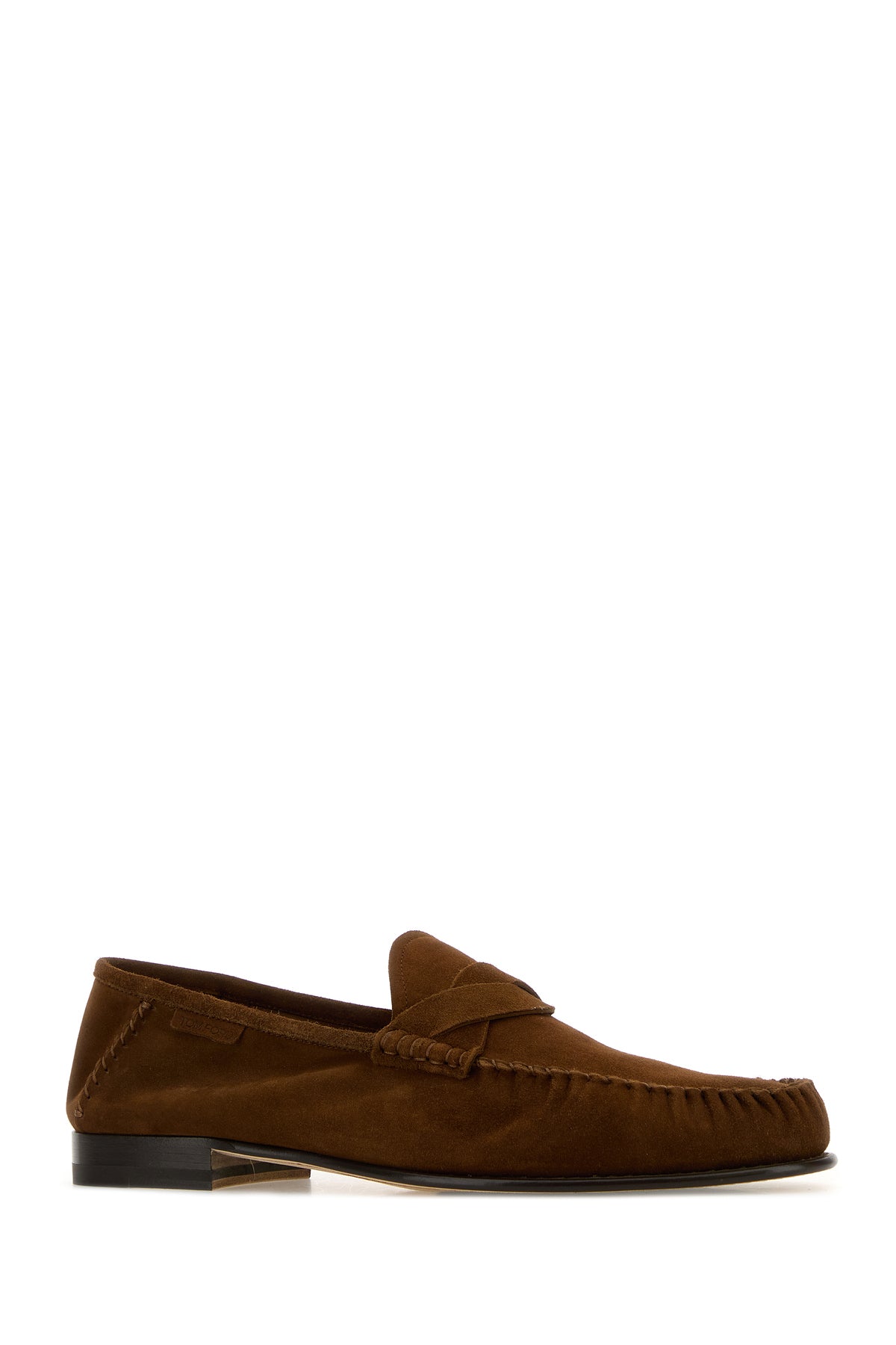 Tom Ford Mocassini in pelle scamosciata marrone, view 2