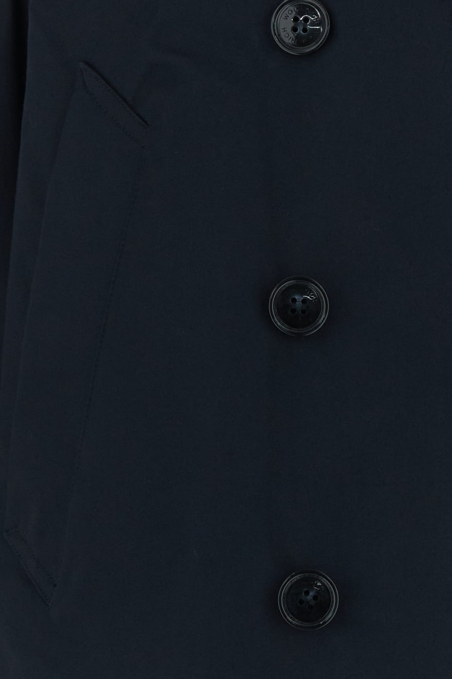 Woolrich Trench in cotone blu notte, view 3