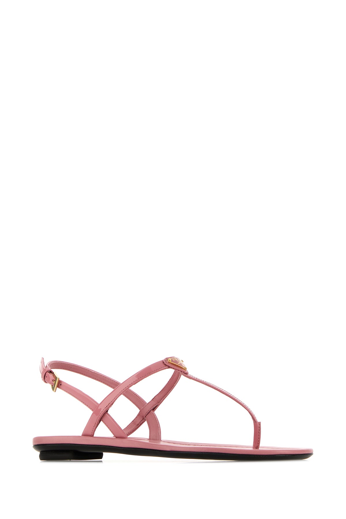 Prada Sandali infradito in pelle rosa, view 2