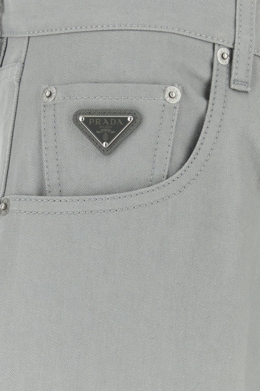 Prada Jeans in denim grigio, view 5