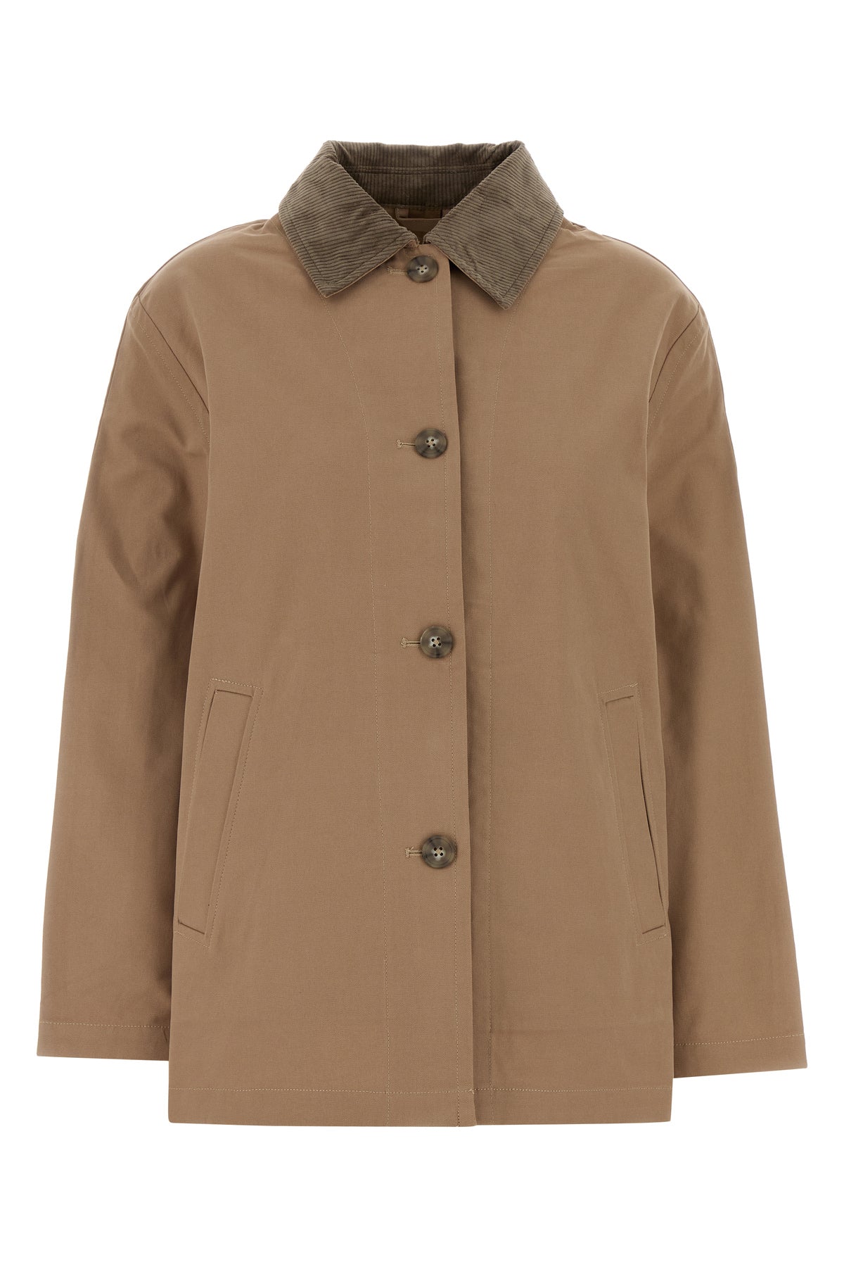 CALVIN KLEIN Soprabito in cotone cappuccino