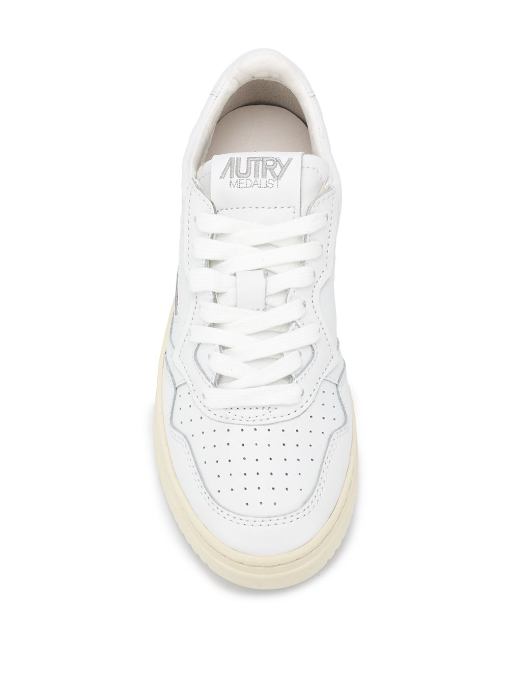 Autry Sneakers 'Medalist' in pelle bianca, view 2