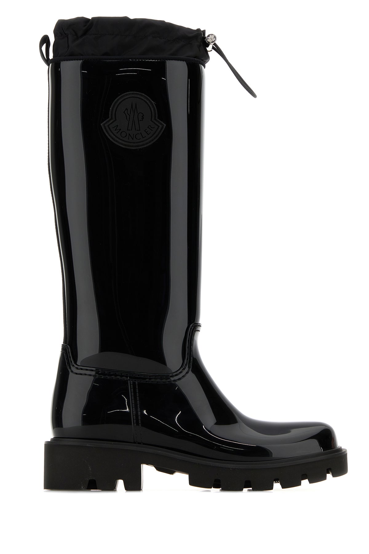 Moncler Stivali Kick Stream in gomma nera