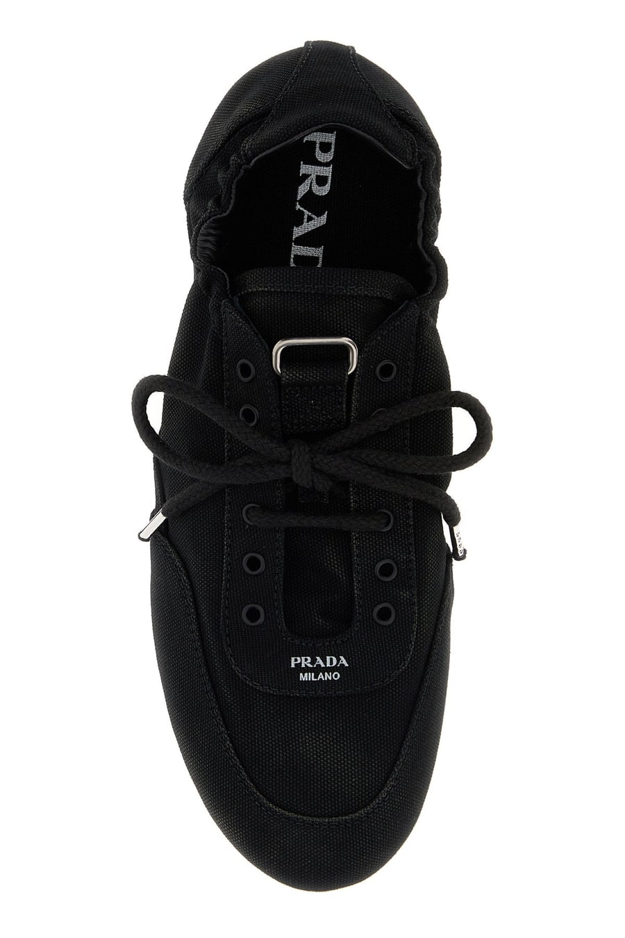 Prada Sneakers Collapse in tela nera, view 4