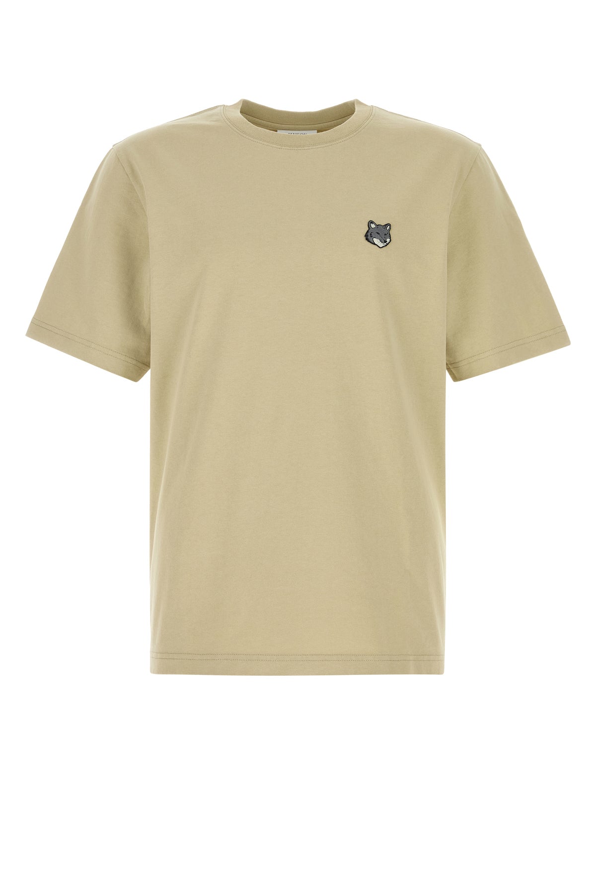 MAISON KITSUNE T-shirt in cotone kaki