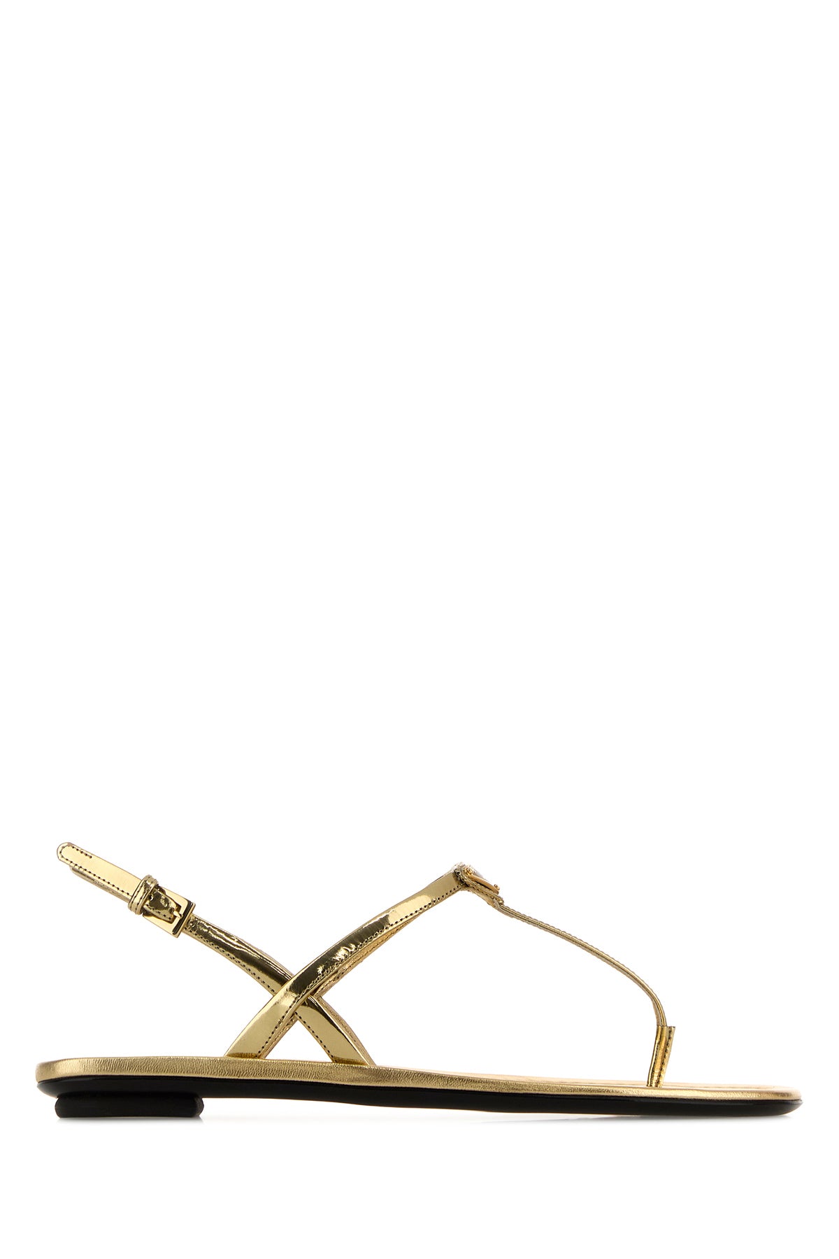 Prada Sandali infradito in pelle oro