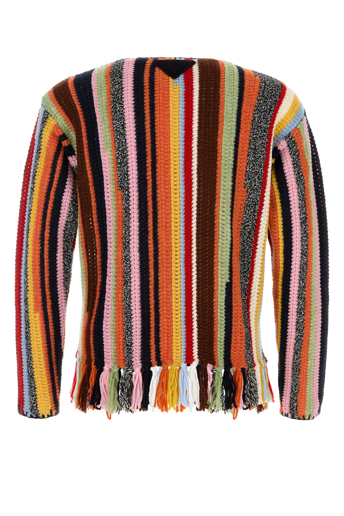Prada Maglione in crochet multicolor, view 2