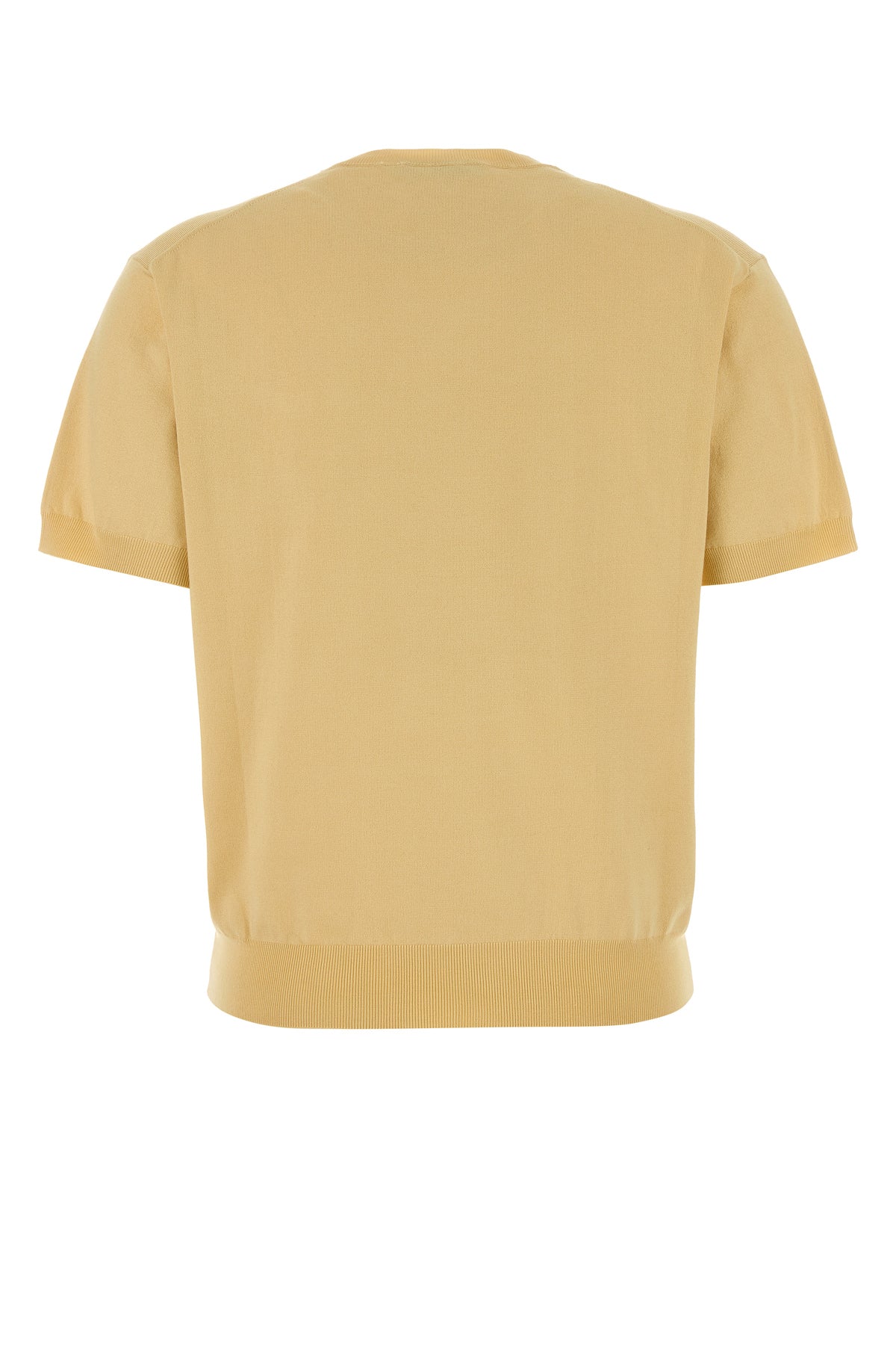 Prada T-shirt in maglia gialla, view 2