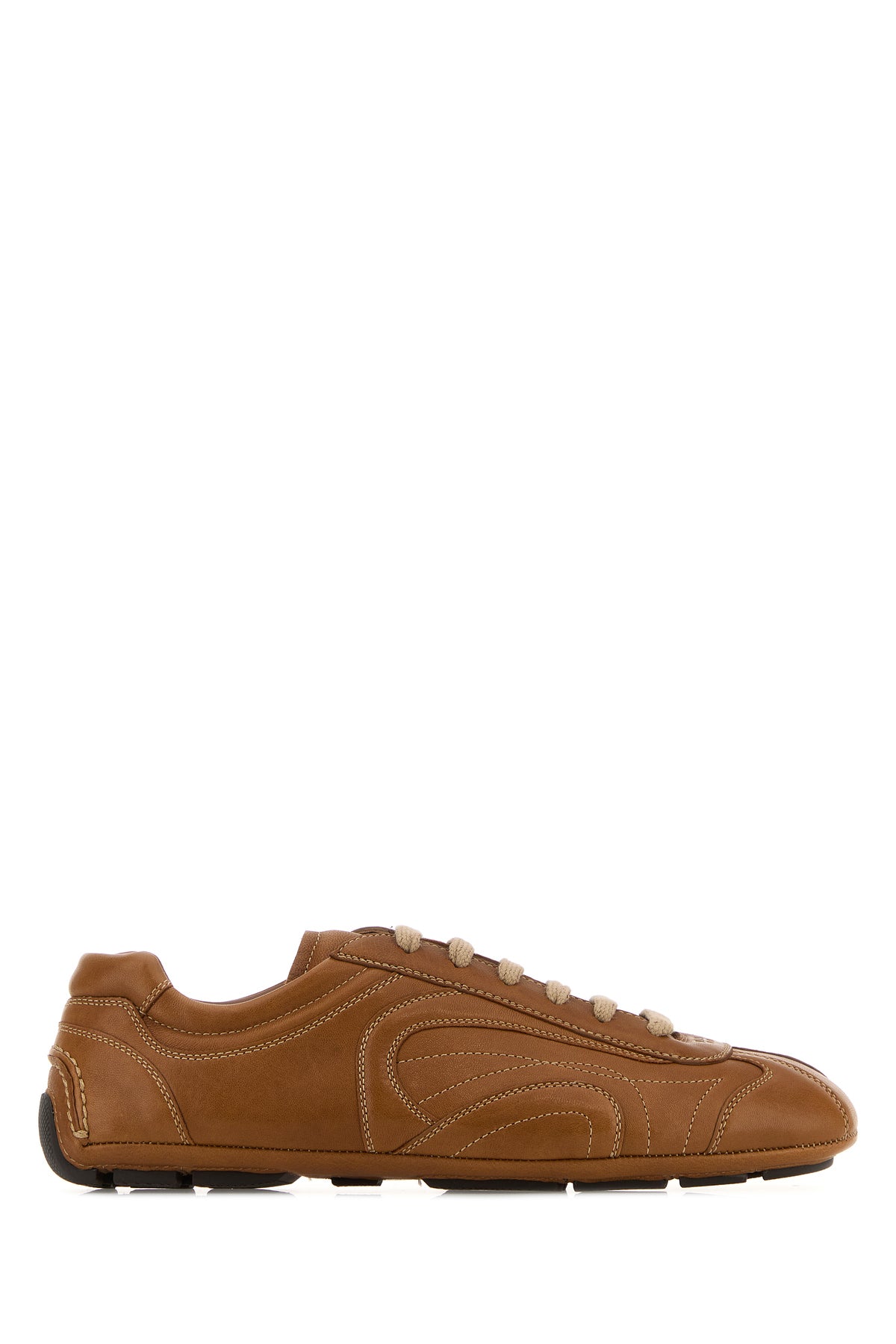 Prada Sneakers Montecarlo Re-Edition 2005 in nappa caramello