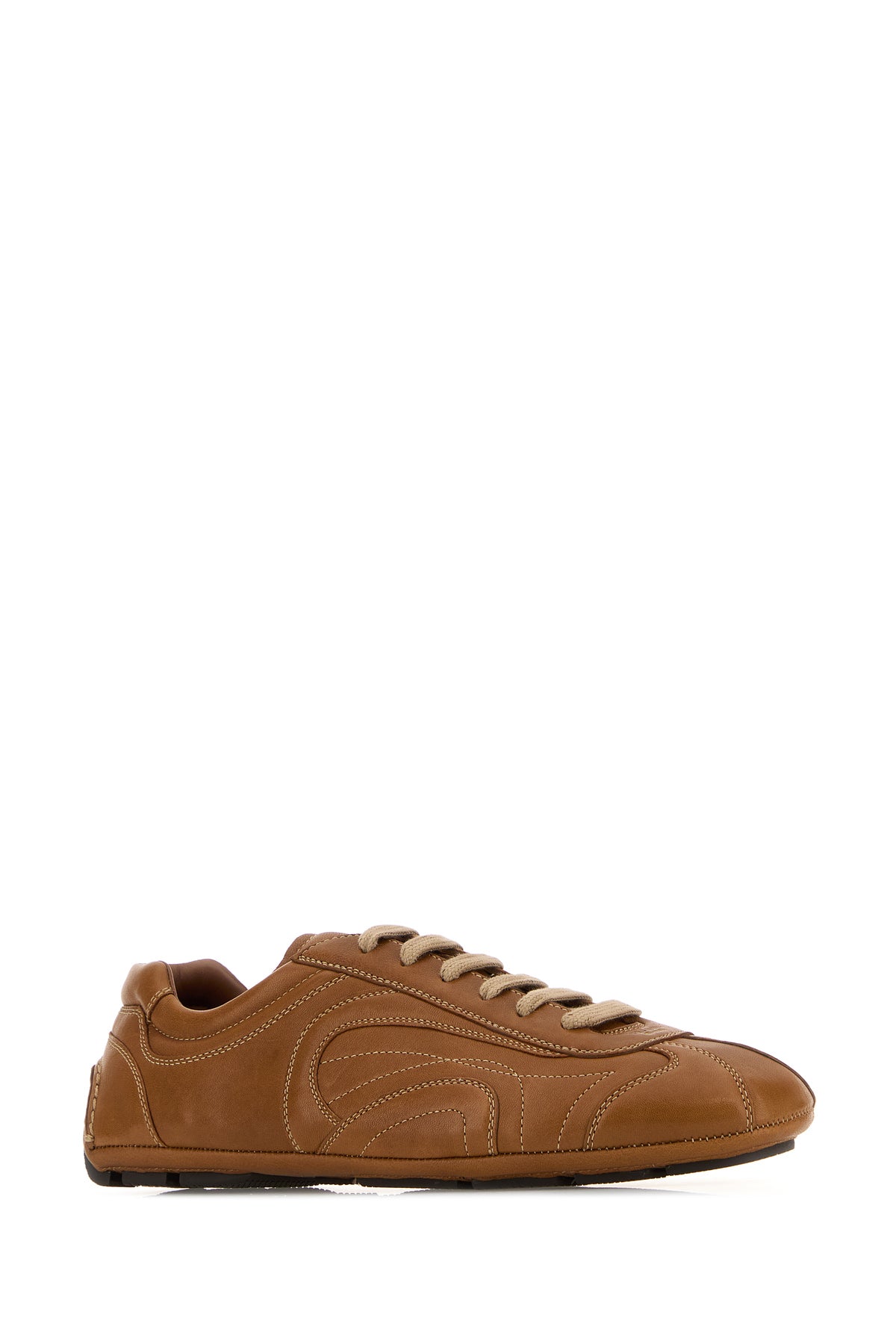 Prada Sneakers Montecarlo Re-Edition 2005 in nappa caramello, view 2