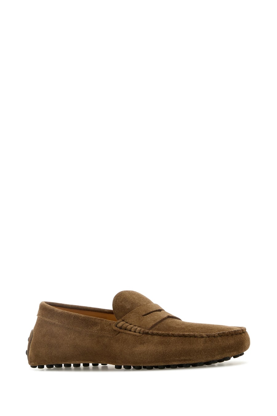 Tod's Mocassini in pelle scamosciata marrone, view 2