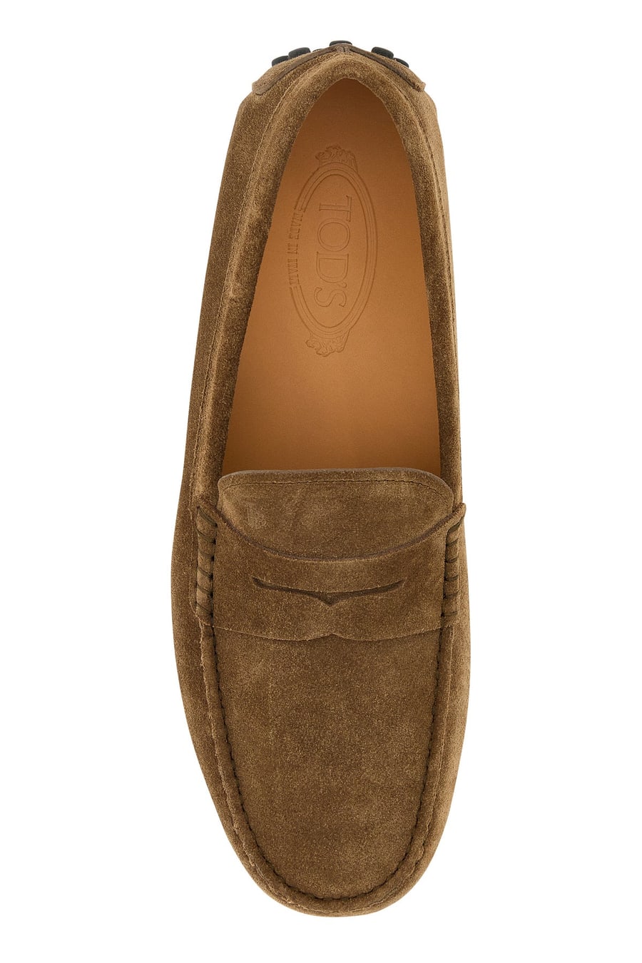 Tod's Mocassini in pelle scamosciata marrone, view 4