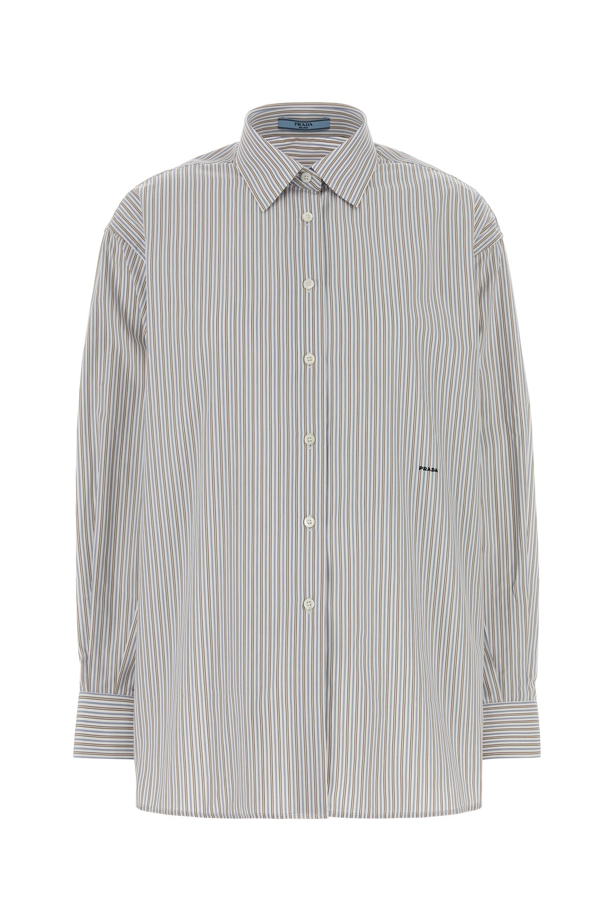 Prada Camicia oversize in popeline ricamato