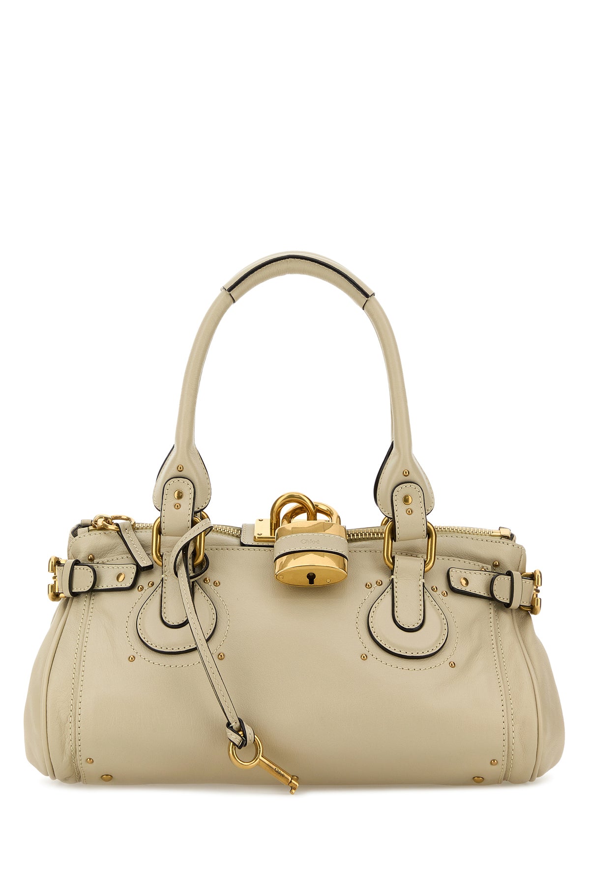Chloé Borsa a spalla Paddington in pelle sabbia