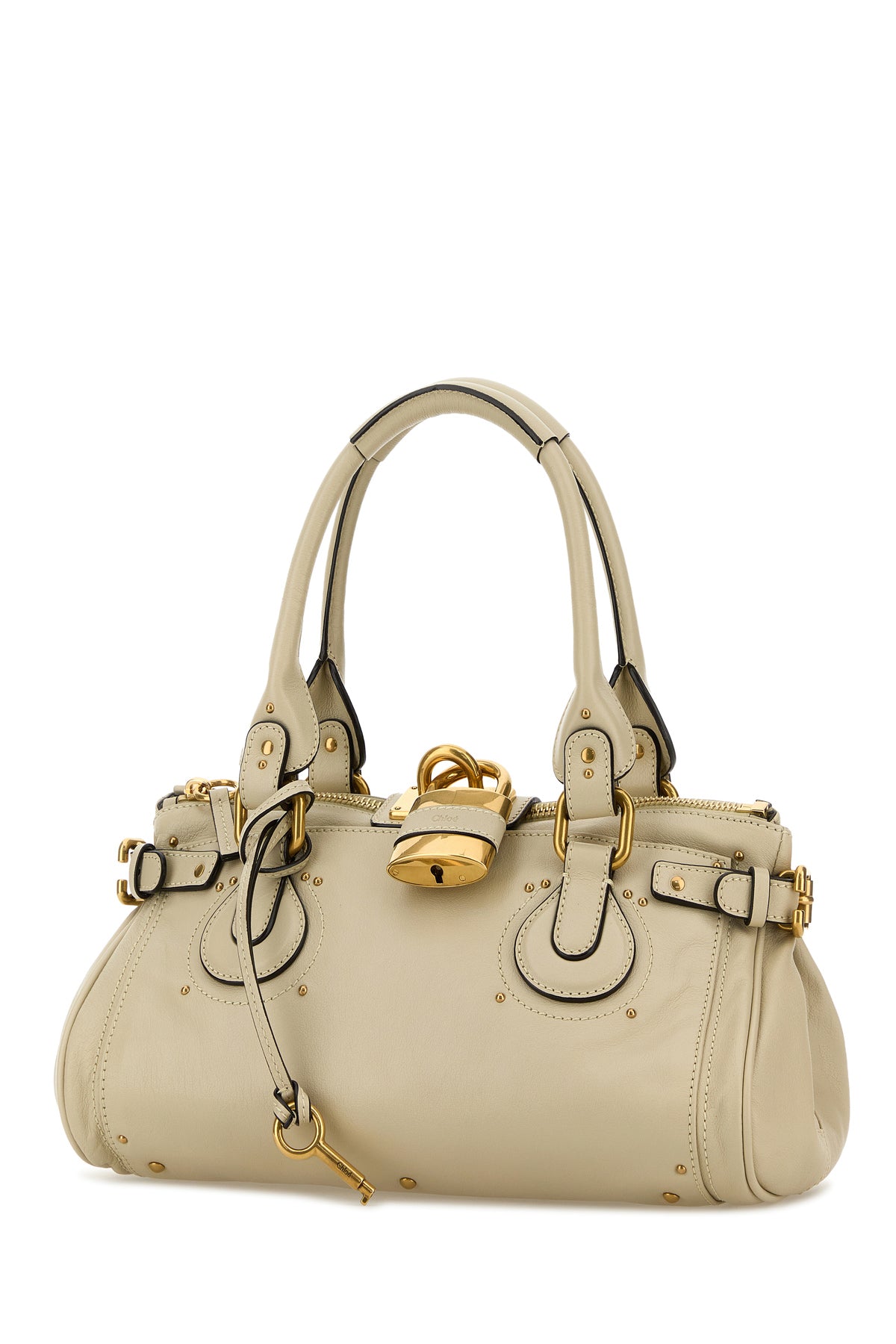Chloé Borsa a spalla Paddington in pelle sabbia, view 2