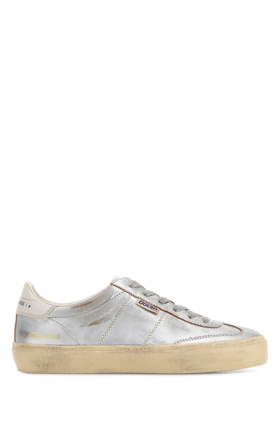 Golden Goose Sneakers Soul Star in pelle argento