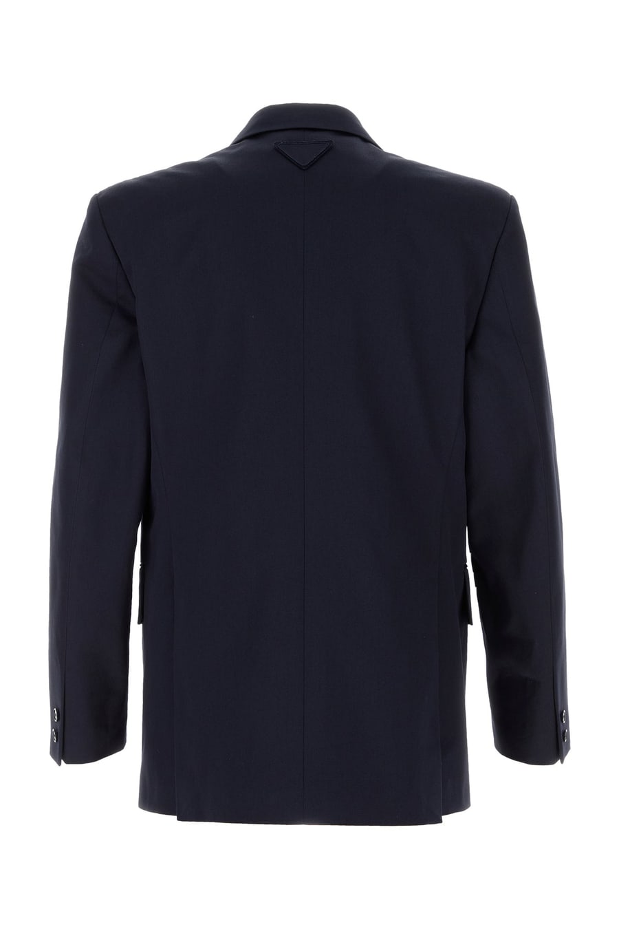 Prada Giacca in cotone blu navy, view 2